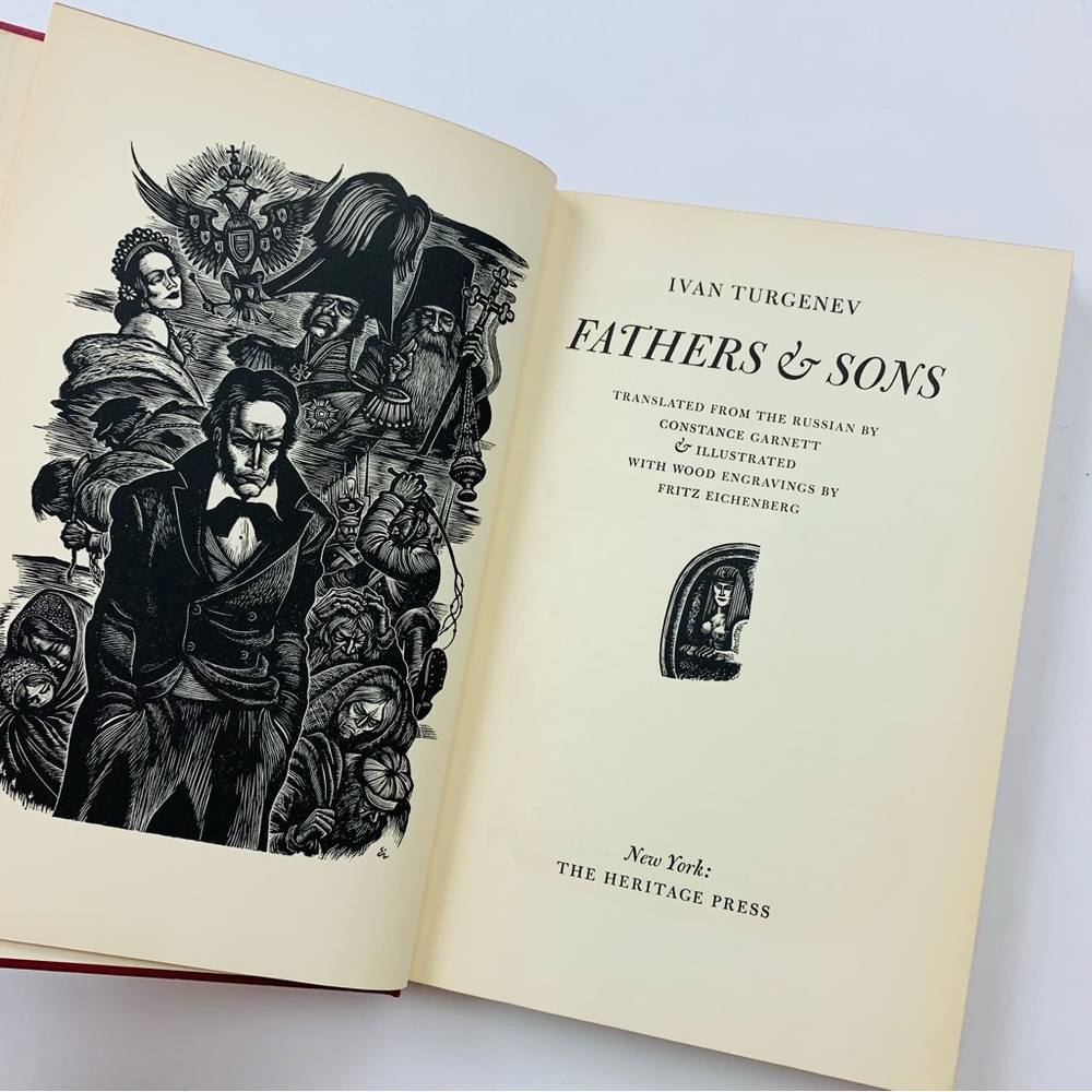 Fathers & Sons by Ivan Turgenev Book published by The Heritage Press